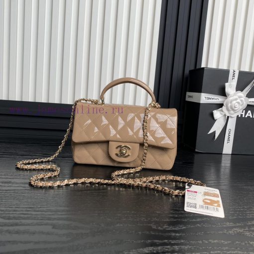 Chanel Bag Chanel 24K CF mini handle AS2431 has a look that is simply too high-end and has a f1r9ed7l - Image 2