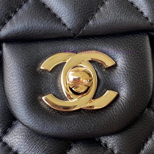 Chanel Bag Light gold Chanel 21K latest Mini CF handle handbag AS2431 classic diamond grille jtcaimkp - Image 4
