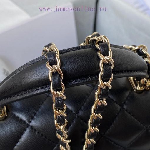Chanel Bag Light gold Chanel 21K latest Mini CF handle handbag AS2431 classic diamond grille jtcaimkp - Image 5