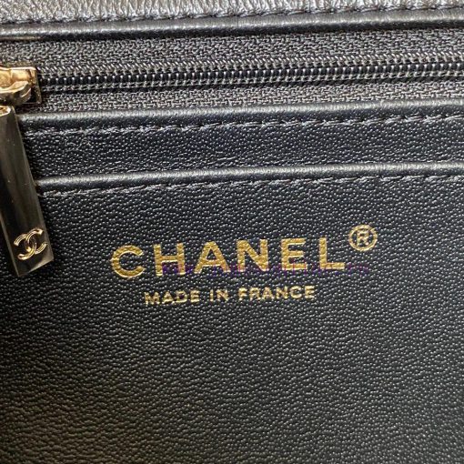 Chanel Bag Light gold Chanel 21K latest Mini CF handle handbag AS2431 classic diamond grille jtcaimkp - Image 9