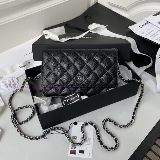 Chanel Bag Silver Buckle ️ 2020 Spring/Summer New Edition WOC Wealth Bag A0250 with classic 3lmy93kp