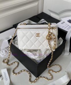 Chanel Bag Chanel 2021 Autumn and Winter New Product A2303 Golden Globe Makeup Small Storage y0qkbzf1