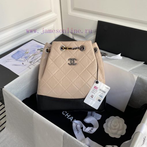 Chanel Bag CHANEL's new limited edition 94485 gold and silver chain retro backpack, the popu orlehe0r