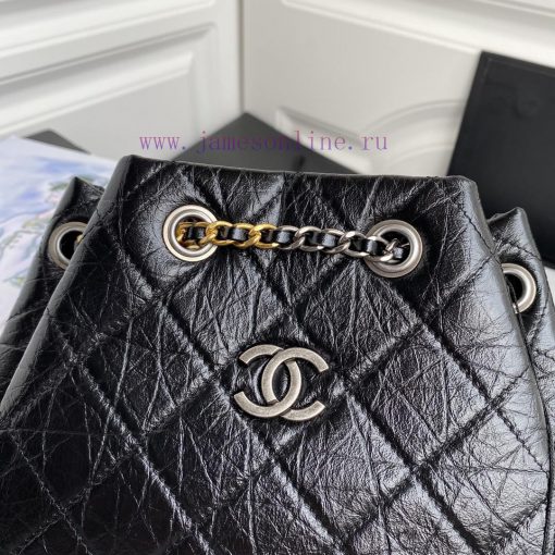 Chanel Bag CHANEL's new limited edition 94485 gold and silver chain retro backpack, the popu 3ekm9ucj - Image 4
