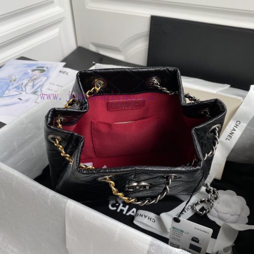 Chanel Bag CHANEL's new limited edition 94485 gold and silver chain retro backpack, the popu 3ekm9ucj - Image 9