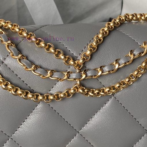 Chanel Bag Chanel 24A Classic Pop Cap Bag AS4971 Full of LuxurySheepskin material is soft an ql3d9xyg - Image 6