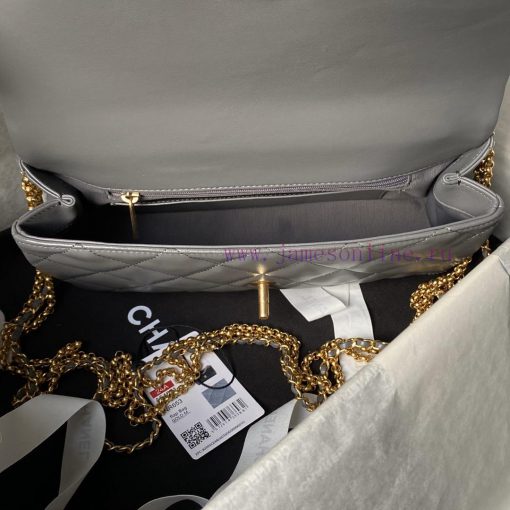 Chanel Bag Chanel 24A Classic Pop Cap Bag AS4971 Full of LuxurySheepskin material is soft an ql3d9xyg - Image 8