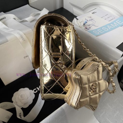 Chanel Bag Chanel 24C Pentagram Shoulder AS4649 Shines Enchantingly and Cannot Move Eyes. Wh vu02lgp3 - Image 6