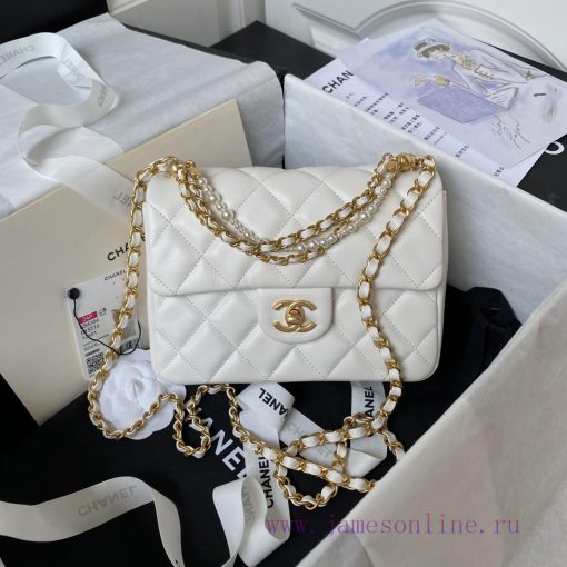 Chanel Bag  Chanel 🧩 Spring/Summer Collection 24P Pearl Chain Mini AS4384 Pearl Chain, paire qb7aino8