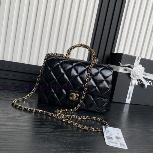 Chanel Bag Chanel 24B Fried Dough Twists knitting handle AS5043 polished sheepskin with meta ve6nc62z - Image 2