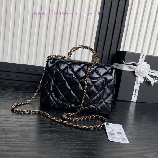Chanel Bag Chanel 24B Fried Dough Twists knitting handle AS5043 polished sheepskin with meta ve6nc62z - Image 3