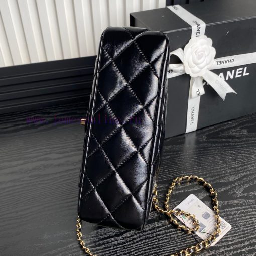 Chanel Bag Chanel 24B Fried Dough Twists knitting handle AS5043 polished sheepskin with meta ve6nc62z - Image 5