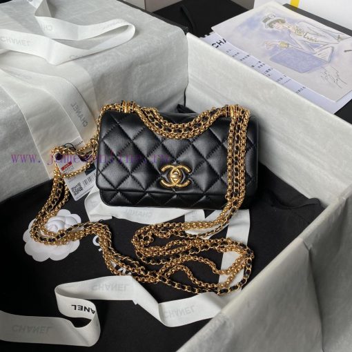 Chanel Bag Chanel 24A Classic Pop up Cap Bag AS4972 Full of LuxurySheepskin material is soft is1jhudb