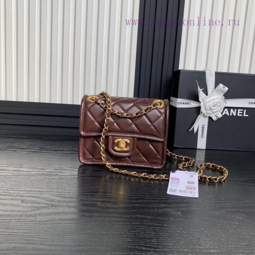 Chanel Bag Chanel 24K Tofu Bun AS5226 Classic Style Perfect MatchSheepskin paired with a gol 92zv1x21 - Image 2