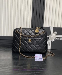 Chanel Bag Chanel 24k Camera Bag AS5181 Double C Gold Coin Pendant Soft Sheepskin with Retro h3ys13et