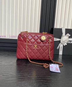 Chanel Bag Chanel 24k Camera Bag AS5187 Double C Gold Coin Pendant Soft Sheepskin with Retro hqvyfzbx