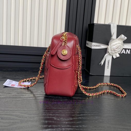 Chanel Bag Chanel 24k Camera Bag AS5187 Double C Gold Coin Pendant Soft Sheepskin with Retro hqvyfzbx - Image 7