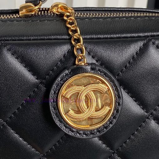 Chanel Bag Chanel 24k Camera Bag AS5190 Double C Gold Coin Pendant Soft Sheepskin with Retro 01hpvr9p - Image 5
