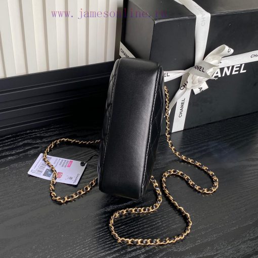 Chanel Bag Chanel 24k Camera Bag AS5190 Double C Gold Coin Pendant Soft Sheepskin with Retro 01hpvr9p - Image 8