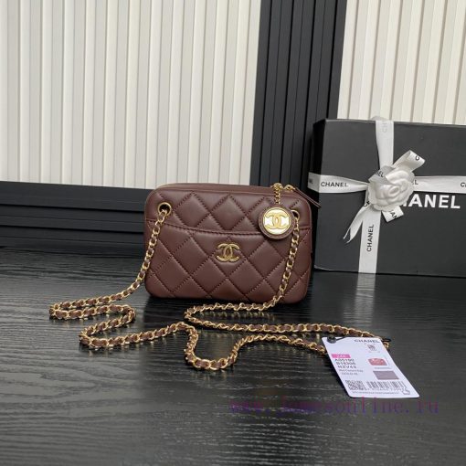 Chanel Bag Chanel 24k Camera Bag AS5190 Double C Gold Coin Pendant Soft Sheepskin with Retro aiytr4i8 - Image 2