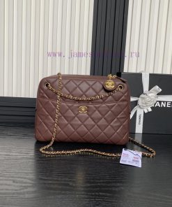 Chanel Bag Chanel 24k Camera Bag AS5181 Double C Gold Coin Pendant Soft Sheepskin with Retro 6iq7pe61