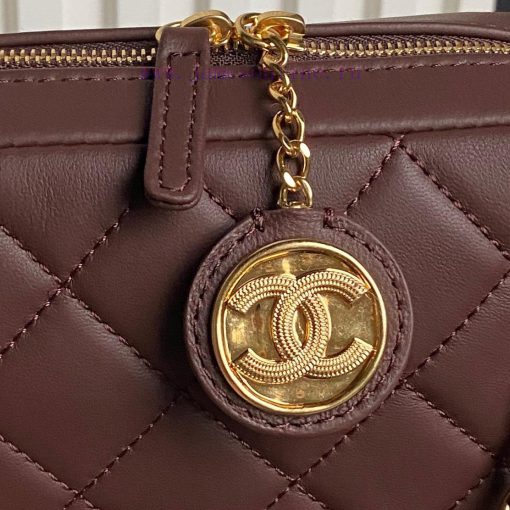 Chanel Bag Chanel 24k Camera Bag AS5190 Double C Gold Coin Pendant Soft Sheepskin with Retro aiytr4i8 - Image 5