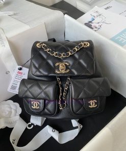 Chanel Bag The 23P super popular double backpack is very small in size, similar in size to t l0e9hbz9