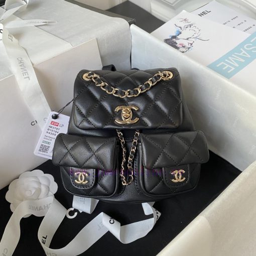 Chanel Bag The 23P super popular double backpack is very small in size, similar in size to t l0e9hbz9