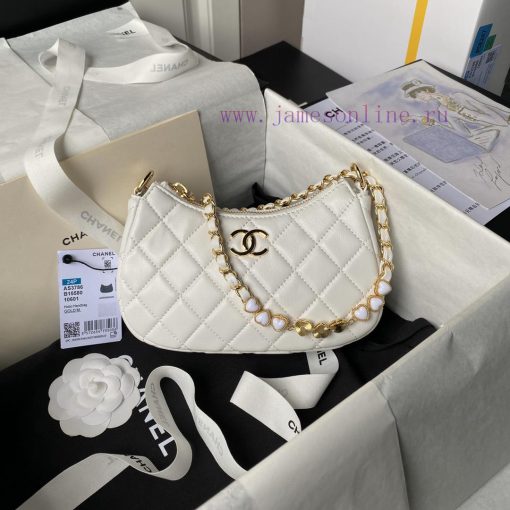 Chanel Bag Chanel 24p enamel buckle Hobo heart-shaped chain bag AS3786Hobo is really beautif xcaa1ltx
