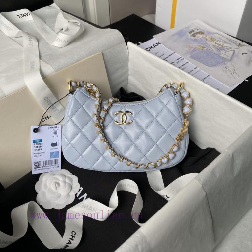 Chanel Bag Chanel 24p enamel buckle Hobo heart-shaped chain bag AS3786Hobo is really beautif iow9dvth
