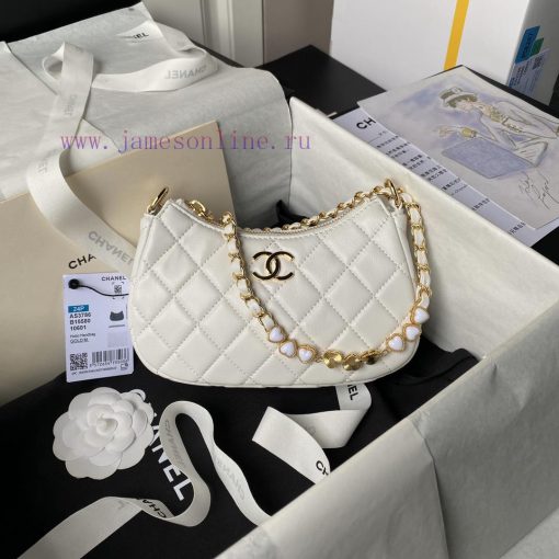 Chanel Bag Chanel 24p enamel buckle Hobo heart-shaped chain bag AS3786Hobo is really beautif xcaa1ltx - Image 2