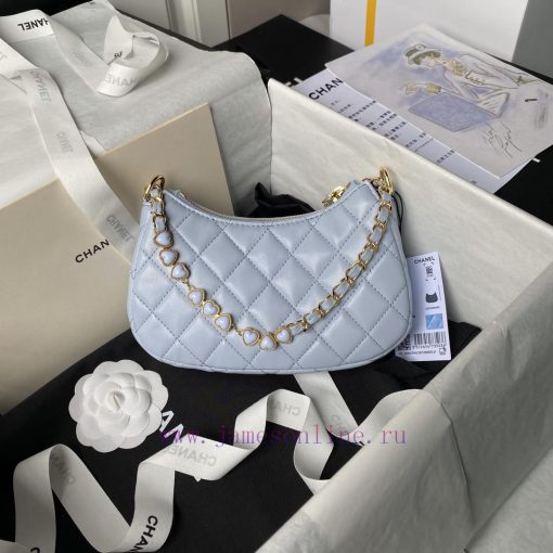 Chanel Bag Chanel 24p enamel buckle Hobo heart-shaped chain bag AS3786Hobo is really beautif iow9dvth - Image 3