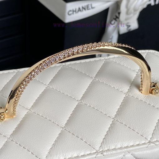 Chanel Bag  Chanel 🧩 The 24k rhinestone handle makeup bag A4317 is really beautiful. I fell xzrliuef - Image 5