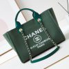Chanel Bag Beach bag with a size of 24 inches ️ Autumn and winter new color olive green 🫒 32 dpscg5ac