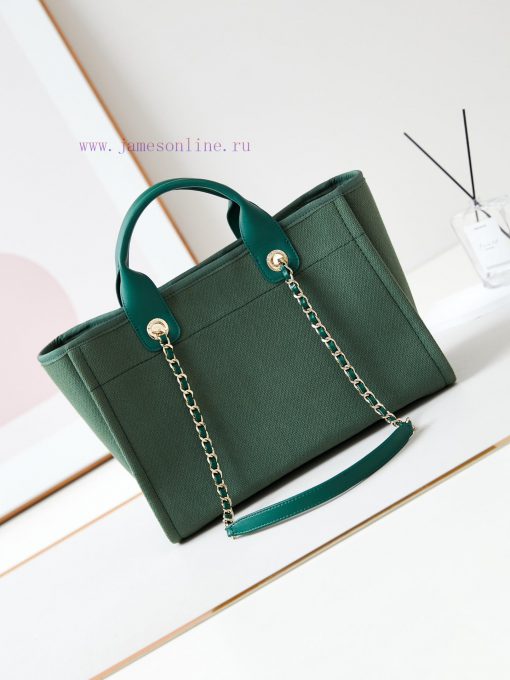 Chanel Bag Beach bag with a size of 24 inches ️ Autumn and winter new color olive green 🫒 32 dpscg5ac - Image 6