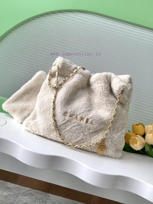 Chanel Bag 24K wool, 22bagsXiangnai Goose's bag accessories will always be planted with gras y3mplx35 - Image 2