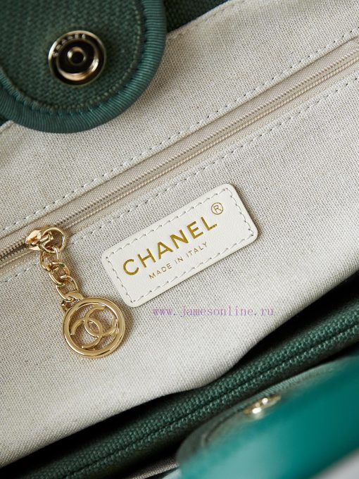 Chanel Bag Beach bag with a size of 24 inches ️ Autumn and winter new color olive green 🫒 32 dpscg5ac - Image 9