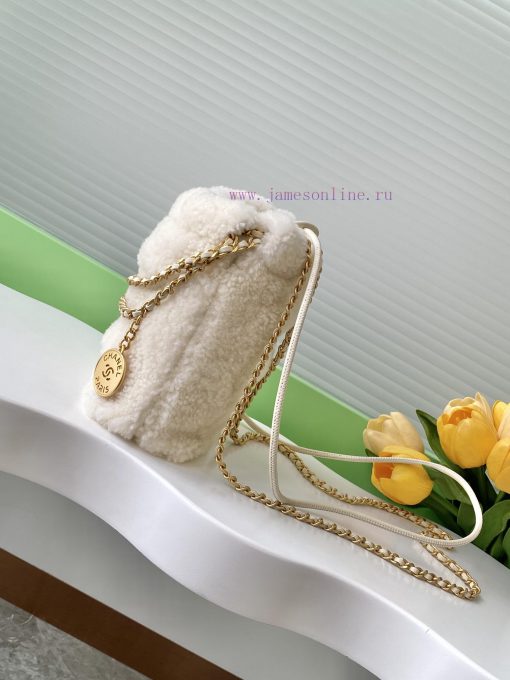Chanel Bag 24K wool 22bag miniXiangnai Goose's bag accessories will always be planted with g zs21f7be - Image 3