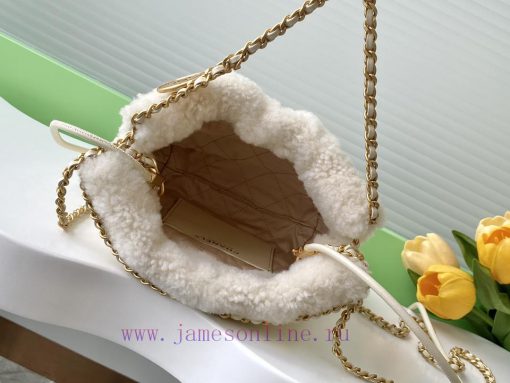 Chanel Bag 24K wool 22bag miniXiangnai Goose's bag accessories will always be planted with g zs21f7be - Image 9