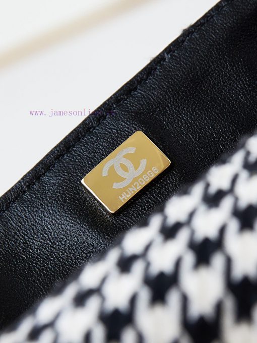 Chanel Bag The new spring outfit of 24B is woven with shiny CF fabric and pearls, shining br shhlun8l - Image 10