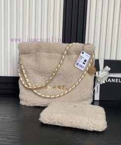 Chanel Bag Chanel 24K bag AS3260 winter plush, warm and cute like a teddy bear, furry bag wi 4gxbijnj