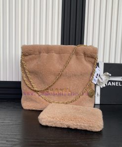 Chanel Bag Chanel 24K bag AS3260 winter plush, warm and cute like a teddy bear, furry bag wi lch6deym