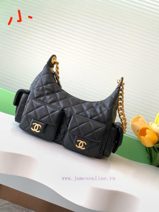 Chanel Bag The 25C popular black polished sheepskin bag is surprisingly lightweight and beau nbbw7udy