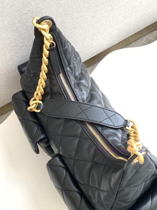 Chanel Bag The 25C popular black polished sheepskin bag is surprisingly lightweight and beau mtspe1hz - Image 8