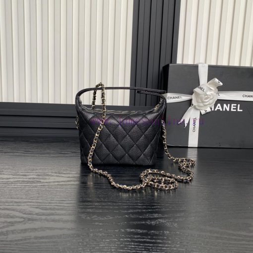 Chanel Bag Chanel 25C lunch box bag A4386 calf leather and metal chain ️ Design style Double 9nid3dv3 - Image 3