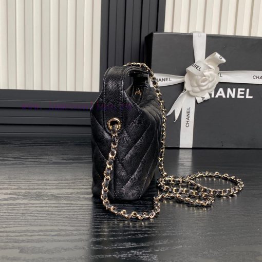 Chanel Bag Chanel 25C lunch box bag A4386 calf leather and metal chain ️ Design style Double 9nid3dv3 - Image 6