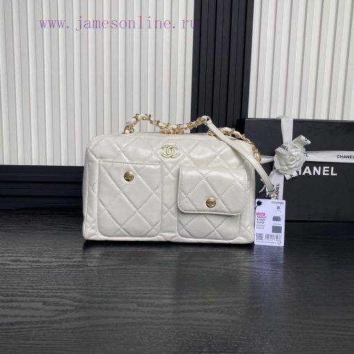Chanel Bag Chanel 24A Bowling Ball AS4933 High Grade Bright Leather with Vintage Metal Exqui 0y6hx4ph - Image 2