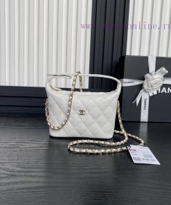 Chanel Bag Chanel 25C lunch box bag A4386 calf leather and metal chain ️ Design style Double wga1eyr7