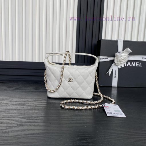 Chanel Bag Chanel 25C lunch box bag A4386 calf leather and metal chain ️ Design style Double wga1eyr7