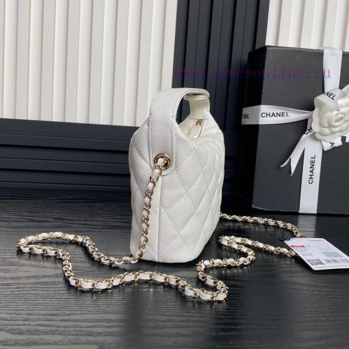 Chanel Bag Chanel 25C lunch box bag A4386 calf leather and metal chain ️ Design style Double wga1eyr7 - Image 7